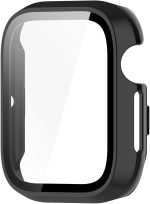 ⁦Protective Case for Honor Watch 5 Case, Hard PC Case Cover with Glass Screen Protector, Anti-Scratch Anti-Dust Protection Case for Honor Watch 5 (Black)⁩ - الصورة ⁦4⁩