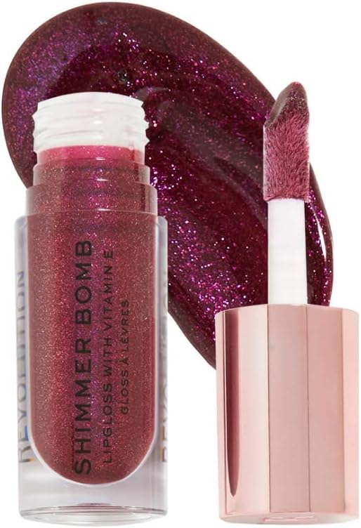 Makeup Revolution Shimmer Bomb Lip Gloss 4.6 ml, Gleam