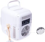 ⁦ثلاجة صغيرة للمكتب والسيارة والمنزل من بي بي اف في جيه ار دي دي، ثلاجة صغيرة محمولة 12 فولت، ثلاجة بضاغط ومبرد للسيارة والمنزل والشاحنات والقوارب (بينك)⁩ - الصورة ⁦5⁩