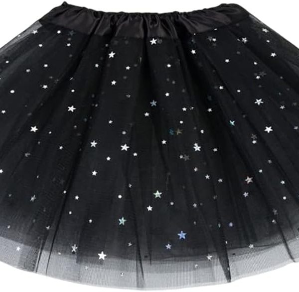Girls Tutu Skirts Sparkle Sequin Princess Dresses 3 Layers Ballet Dance Skorts Costume for Girls 2-8T Role-Playing Birthday Princess Party