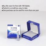 ⁦Bukela Professional Straight Edge Razor with 100 Single Straight Razor Blades, Disposable Barber Straight Razor Blades Kit, Close Shaving Men's Manual Shaver⁩ - الصورة ⁦8⁩