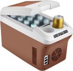 ⁦QBNZAXC Mini fridge Auto Refrigerator Car Home Mini Fridge Portable Freezer Cooler Rear Trunk Food Cooling Warming⁩ - الصورة ⁦4⁩