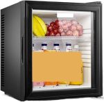 ثلاجة صغيرة للمكتب وغرف الفندق، ثلاجة هادئة للمكتب والمنزل وغرفة النوم، ثلاجة صغيرة شفافة من بي بي اف في جيه ار دي دي