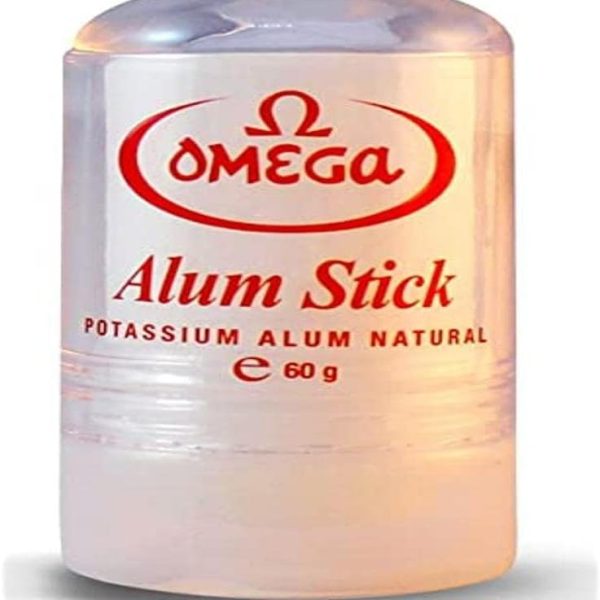 OMEGA MADE IN ITALY Potassium Alum Stick After Shave Shaving Facial Toner Treatment of Razor Cuts & Nicks
