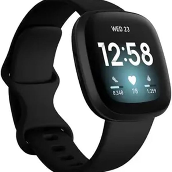 Devia Deluxe Series sport silicone watch band for For Fitbit Versa 3 universal - black