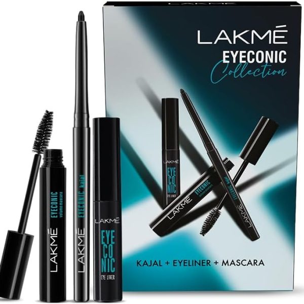 مجموعة العناية بالعيون من لاكمي - مجموعة نظام العين، لامع، أسود