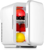 ⁦QBNZAXC Mini fridge Mini Portable Car Refrigerator 5L Small Car Cooling And Heating Box Fridge Freezer Cooler Travel⁩ - الصورة ⁦2⁩