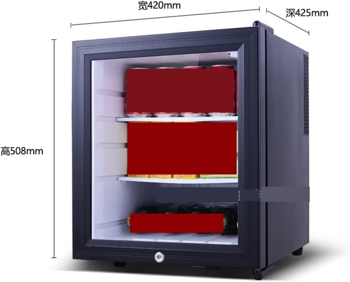 ⁦QBNZAXC Mini fridge Small Refrigerator Mini Table Top Cosmetic Refrigeration Portable Preservation Refrigerator 8L Hot And Cold Skin Care Fridge⁩ - الصورة ⁦2⁩