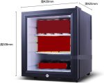 ⁦QBNZAXC Mini fridge Small Refrigerator Mini Table Top Cosmetic Refrigeration Portable Preservation Refrigerator 8L Hot And Cold Skin Care Fridge⁩ - الصورة ⁦2⁩