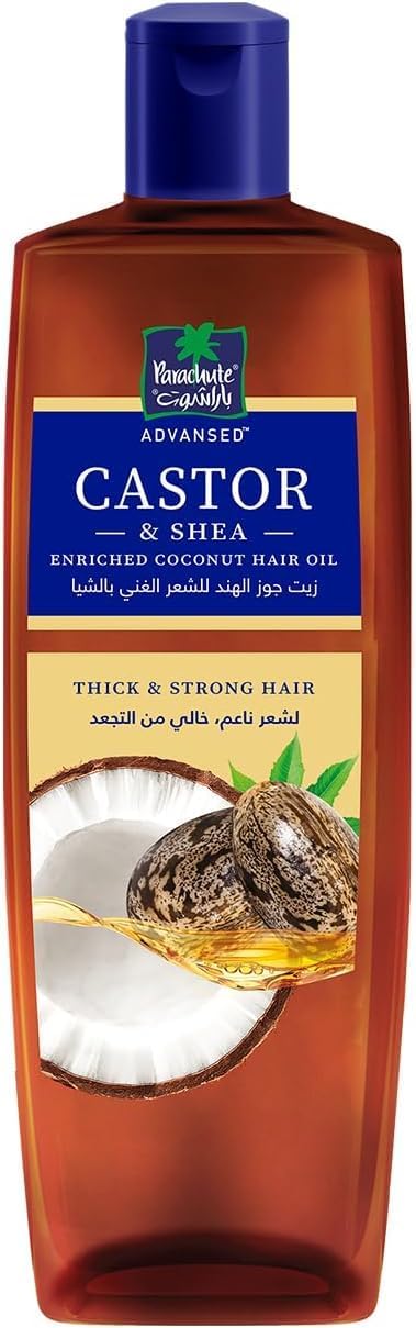 51CJDtvNEzL._AC_SL1209_.jpg Parachute Advansed Shea Hair Oil with Coconut Deeply Moisturizes and Protects For Coloured Hair, 300 ml - الصورة 2