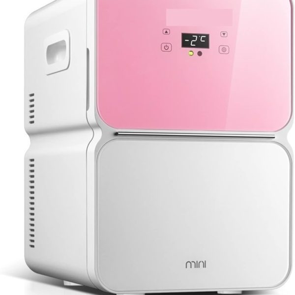 Avcbno Compact refrigerator Refrigerator Small Mini Refrigerator 22L Household Cosmetics Dual-use Refrigerator Heating And Cooling Refrigerator