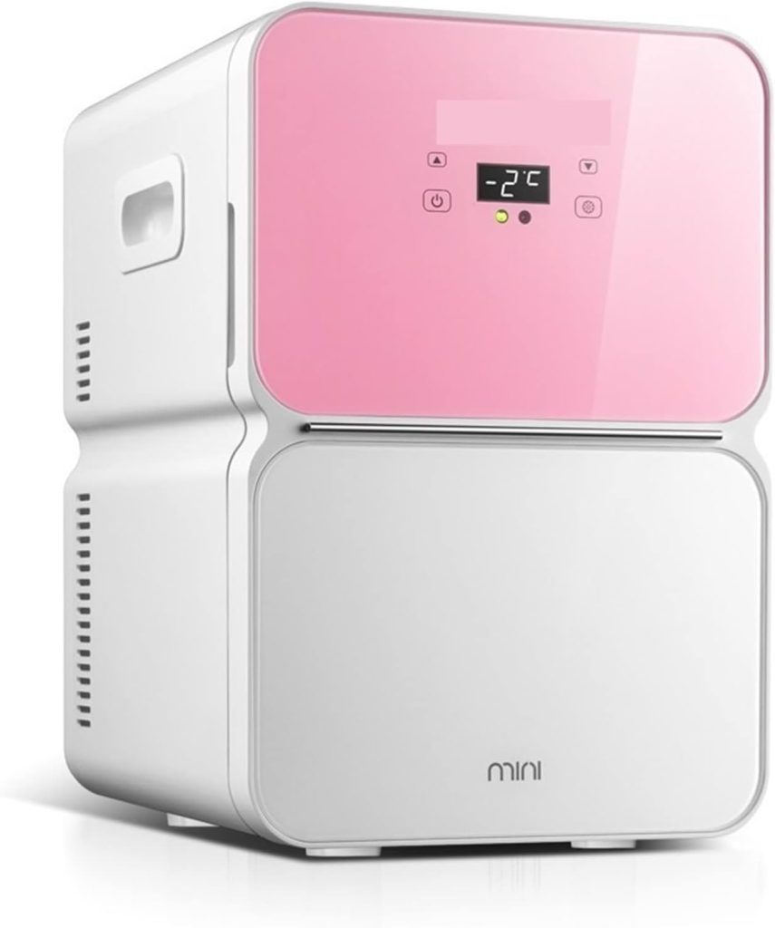 Avcbno Compact refrigerator Refrigerator Small Mini Refrigerator 22L Household Cosmetics Dual-use Refrigerator Heating And Cooling Refrigerator