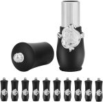 ⁦Azonee Empty Lipstick Tube, 10 Pcs Royal Style DIY Lipstick Empty Container Self-made Lipstick Mold Lip Balm Tubes (Black)⁩ - الصورة ⁦3⁩