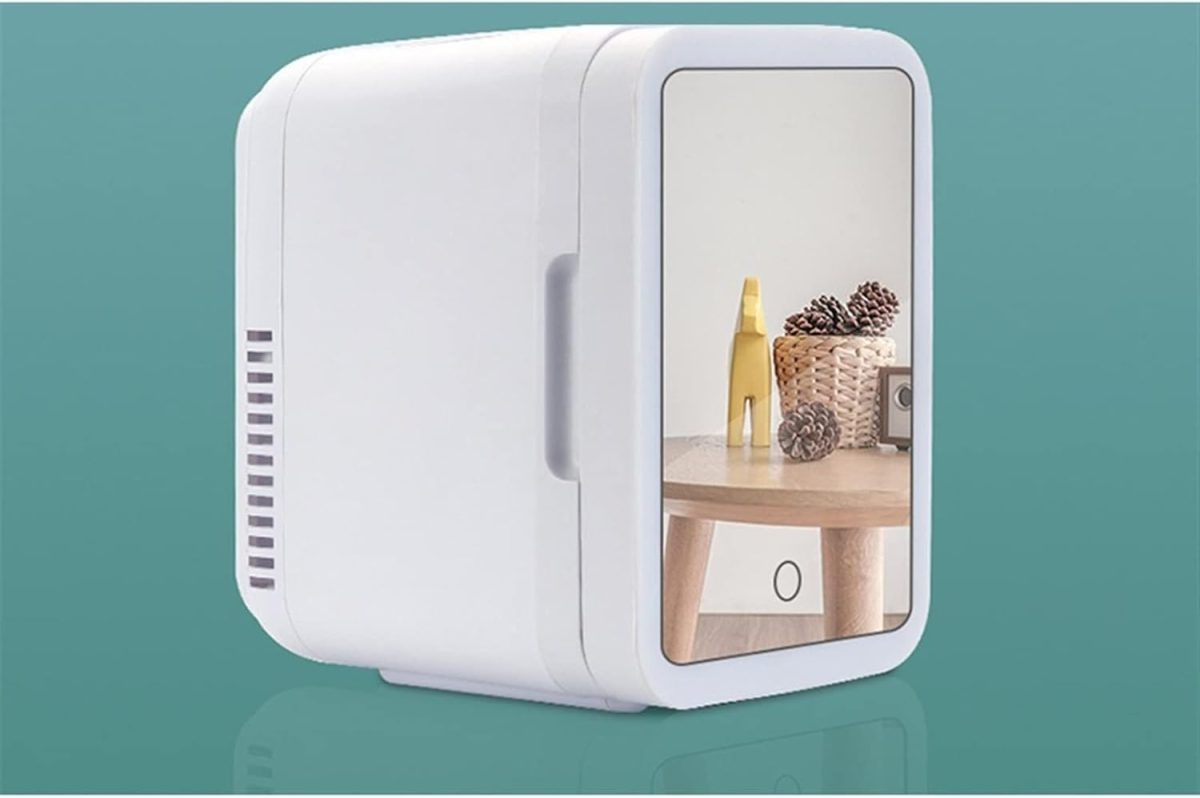 ⁦Avcbno Compact refrigerator Make Up Facial Mask For Refrigerator Make Up Mini Refrigerator Household Refrigerator Household Refrigerator⁩ - الصورة ⁦2⁩