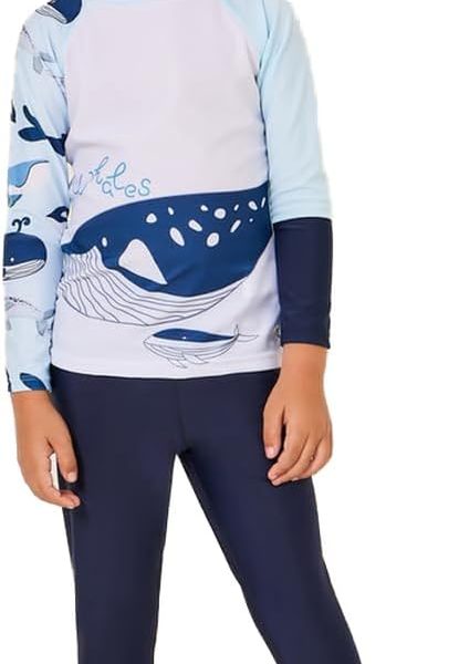 STYLI Boys Toddler Printed Long Sleeve Swimming Set