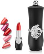 ⁦Azonee Empty Lipstick Tube, 10 Pcs Royal Style DIY Lipstick Empty Container Self-made Lipstick Mold Lip Balm Tubes (Black)⁩ - الصورة ⁦2⁩