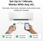 ⁦Sensibo Sky Smart Air Conditioner Controller | WiFi Thermometer Monitoring Provides Smart AC Control | Compatible with Amazon Alexa, Google Home, iOS and Android | Control Temperature From Anywhere⁩ - الصورة ⁦4⁩