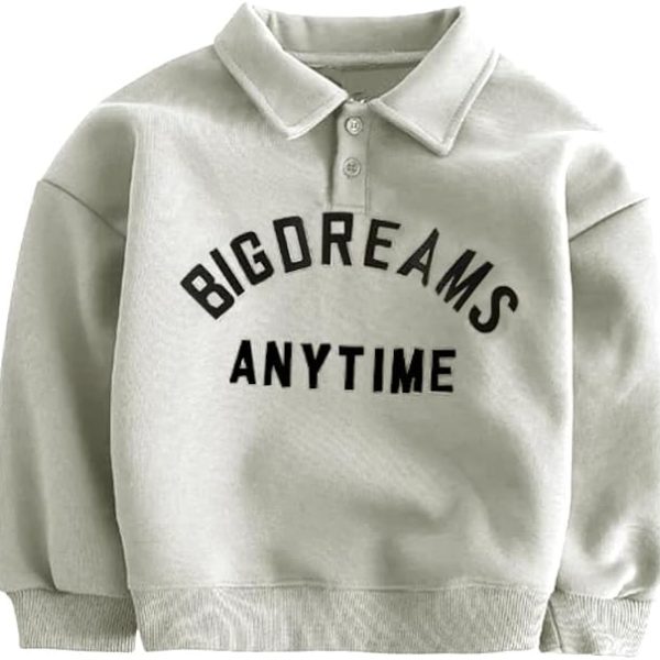 L&Wen Boys Long Sleeve Polo Shirt