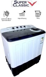 ⁦SUPER CLASSIC Twin-Tub Washing Machine | 18KG |SPWM-180-KG⁩ - الصورة ⁦2⁩