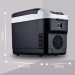 ⁦ثلاجة صغيرة للمكتب من بي بي اف في جيه ار دي دي، خفيفة الوزن ومزدوجة الاستخدام ومعزولة على شكل حرف C⁩ - الصورة ⁦7⁩