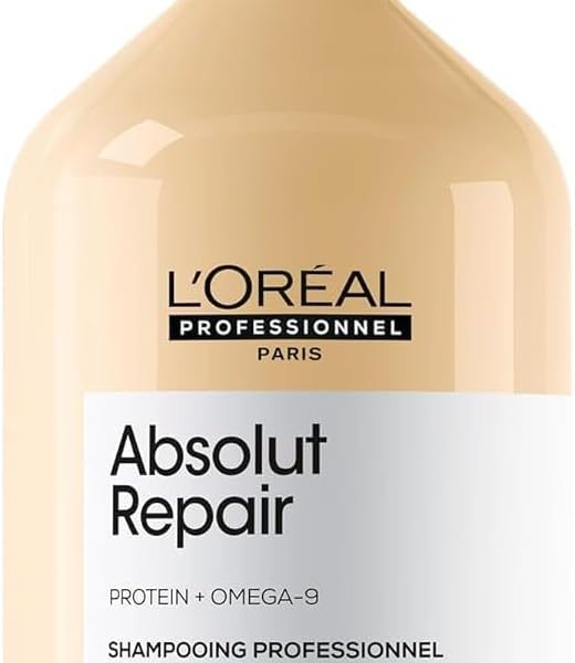 لوريال بروفيشنال شامبو اصلاح الشعر من ابسولوت | علاج بالبروتين | يصلح التلف ويوفر اللمعان | مع الكينوا والبروتينات | الجاف والتالف | 16.9 اونصة سائلة