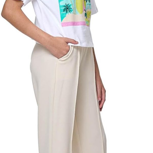 R&B Girls 125-0812Tg082-2 Solid Straight Fit Pants With Drawstring Waist