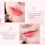 ⁦Crystal Flower PH Lip Balm, Color Changing Magic Jelly Lipstick, Jelly Luxury Long Lasting Nutritious Gloss Clear pintalabios magicos, Red Flower⁩ - الصورة ⁦4⁩