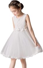 Kantenia Flower Girl Tulle Dress Ruffle Toddler Wedding Pageant Prom Ball Gown Birthday Party Formal Dress Christmas Dresses