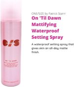 ⁦ONE/SIZE One size One Size by Patrick Starrr On 'Til Dawn Mattifying Waterproof Setting Spray for Long Lasting Face Makeup, All Day Matte Finish, Light Finishing Spray,3.4 Ounce (Pack of 1)⁩ - الصورة ⁦2⁩