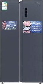 ⁦Super General 510 Net Capacity 18Cu.ft Side By Side Refrigerator-Freezer ‎With Digital Control And Temperature Display, No-Frost, Digital Control, Black, KSGR800SBS, 2 Year Warranty⁩ - الصورة ⁦2⁩