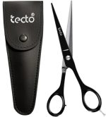 Tecto 6" Hair Dressing Scissors Sharp, Hair Cutting Scissor for Professional, Hairdressers Barbers Stainless Steel Hair Cutting Shears, Sharp Hair Scissors for Women, Men, Children and Adults (Black)