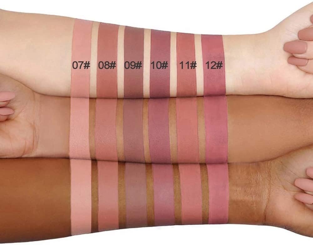 51UKN7lzIrL._AC_SL1001_.jpg مجموعة احمر شفاه سائل مات من 6 قطع، كوب مقاوم للماء ويدوم طويلا، احمر شفاه غير لامع يدوم 24 ساعة، مناسب للاستخدام في المكياج للنساء، مكياج ملمع شفاه احترافي