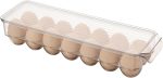 ⁦Lawazim Egg Holder for Fridge - Clear Plastic Egg Storage Container with Lid, 14-Egg Capacity, and BPA-Free Stackable Design - for Refrigerator Organization, Meal Prep, and Small Kitchens⁩ - الصورة ⁦7⁩