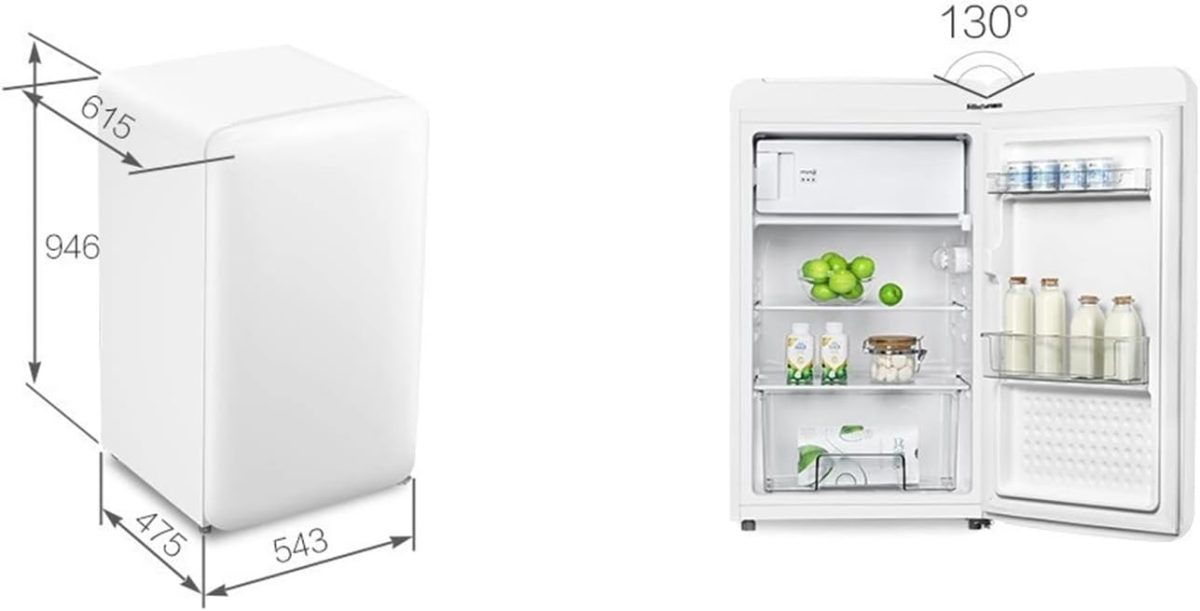 ⁦Avcbno Compact refrigerator Mini Refrigerator Series Color Refrigerated Home Is Suitable For Single Door Small Office⁩ - الصورة ⁦4⁩