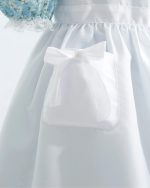 ⁦زي تنكري مستوحى من العصور القديمة للبنات، فستان براري بأكمام طويلة مزين بنمط زهور بتصميم مستوحى من الحقبة الاستعمارية للبنات بلون بينك من نووكي⁩ - الصورة ⁦4⁩