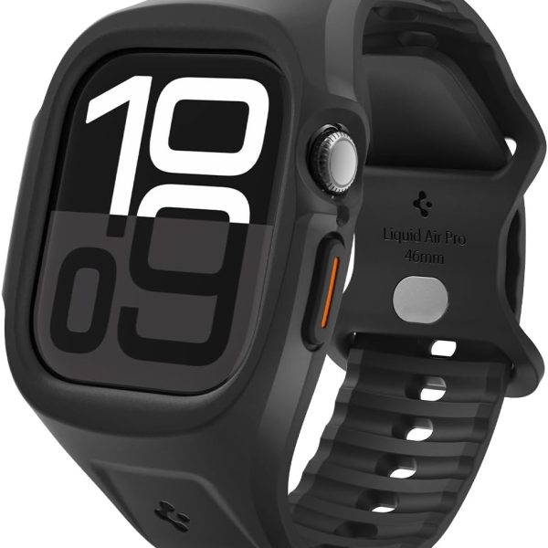Spigen Liquid Air Pro for Apple Watch Series 10 (46mm) Case with Band Strap