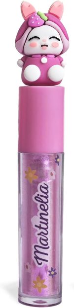 مارتنليا ملمع شفاه انيمال جلوس للاطفال - ملمع شفاه مرطب للعناية بالشفاه للاطفال - اغلاق لطيف على شكل حيوان - هدية للبنات - موديل عشوائي (فراولة - الصورة 6