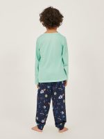 ⁦Styli Boys Printed Long Sleeve T-Shirt And Jogger Pyjama Set⁩ - الصورة ⁦5⁩