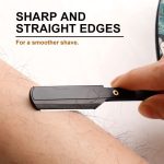 ⁦Bukela Professional Straight Edge Razor with 100 Single Straight Razor Blades, Disposable Barber Straight Razor Blades Kit, Close Shaving Men's Manual Shaver⁩ - الصورة ⁦4⁩