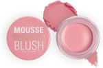 Makeup Revolution- Mousse Blusher- Squeeze Me Soft Pink |soft-focus effect | Non-sticky, Cream-to-powder finish |Delivering buildable colour for a tailored flush |Blendable and buildable shades |6 gm