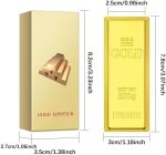 ⁦احمر شفاه ذهبي، ملون شفاه مخملي نود احمر وزهري، لا يتلطخ ولا يبهت، ناعم يدوم طويلا غير لاصق، ملمع شفاه مقاوم للماء غير لامع، مكياج يومي للسيدات، مكياج اساسي للنساء⁩ - الصورة ⁦8⁩