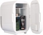 ⁦BBFVJRDD Mini fridge for office الثلاجة مع قاد مصباح مرآة كاملة ماكياج مصغرة كهربائية محمولة مرآة ماكياج جمال الثلاجة 8L غرفة نوم أنثى⁩ - الصورة ⁦3⁩