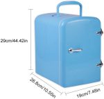 ⁦QBNZAXC Mini fridge 4L Mini Fridge Cooler And Warmer Portable Personal Fridge Electronic Fridge Food Cosmetics Fridge For Home Office(A)⁩ - الصورة ⁦3⁩