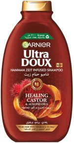 Garnier Ultra Doux Castor & Almond Oils Strengthening Shampoo, 600 Ml