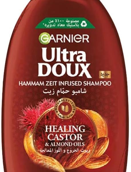 Garnier Ultra Doux Castor & Almond Oils Strengthening Shampoo, 600 Ml