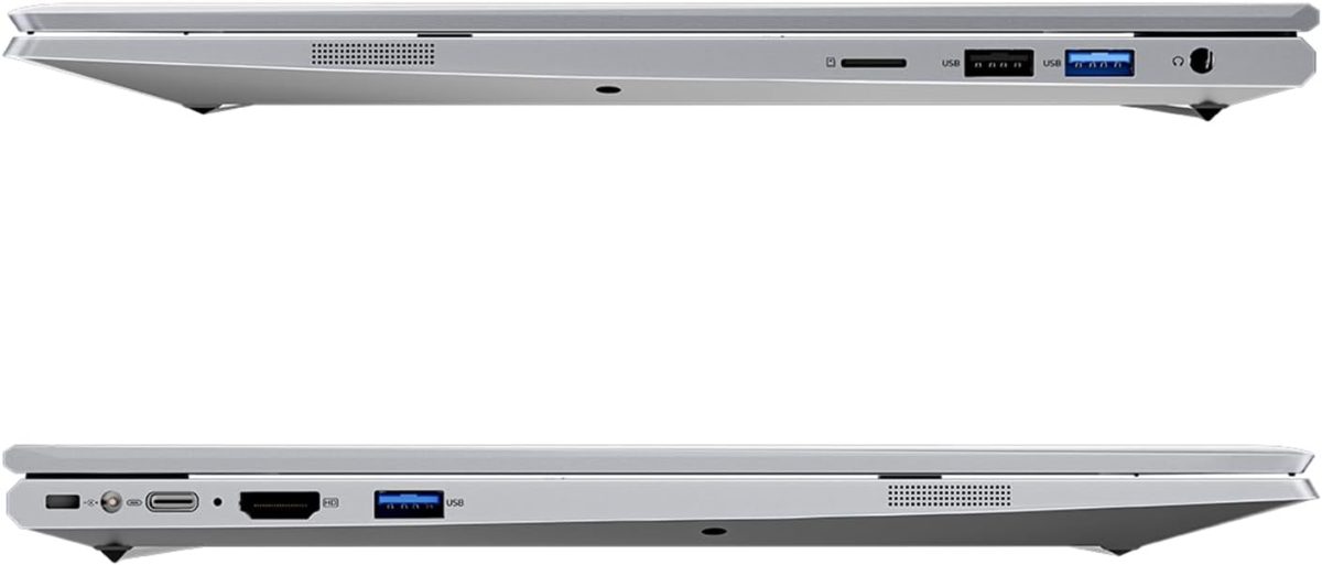 ⁦Huitbat TK-H20 Laptop Computer, 15.6" FHD 1920 x 1080 IPS, Intel Core i5-1030NG7, Intel Iris Plus Graphics, 16GB RAM, 512GB SSD, Backlit Keyboard, 180 Flip, Fingerprint Reader, Type-C, Windows 11 Pro⁩ - الصورة ⁦5⁩