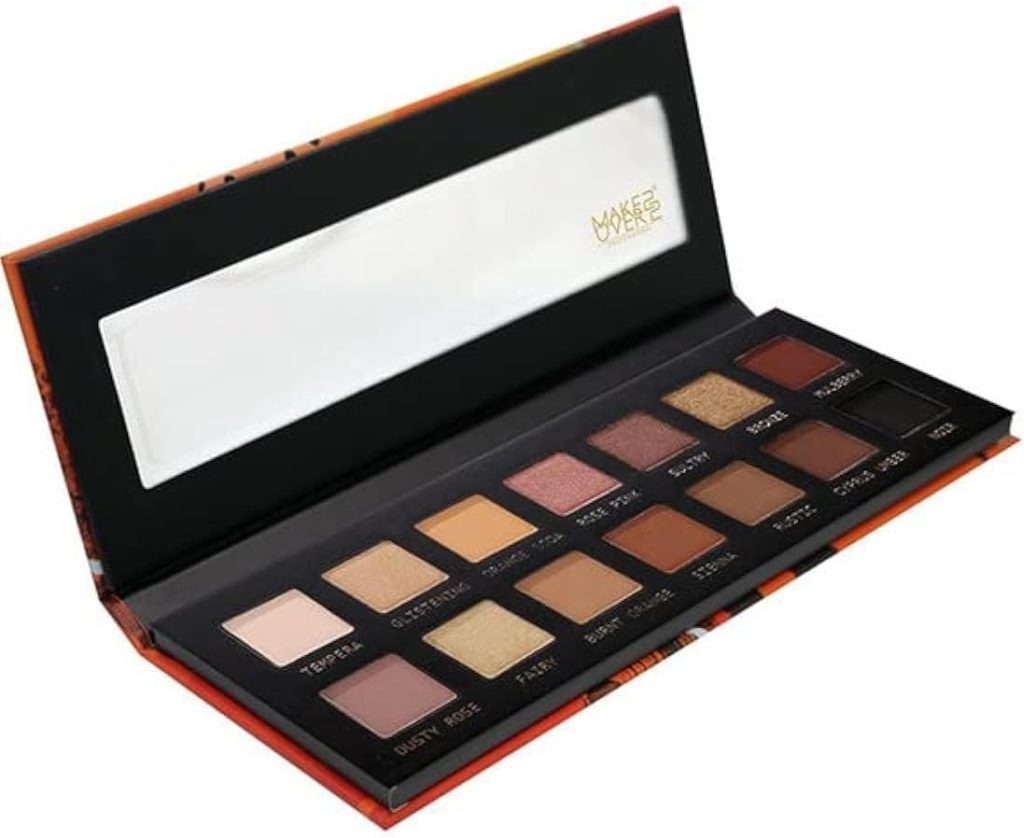 Make Over 22 Desert Dune Eyeshadow Palette - DD001, Metallic, Multi-Colour, Powder