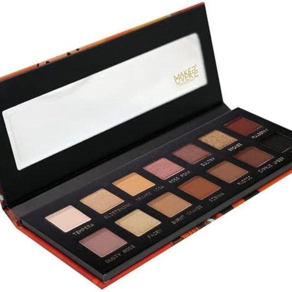 Make Over 22 Desert Dune Eyeshadow Palette - DD001, Metallic, Multi-Colour, Powder