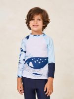 ⁦STYLI Boys Toddler Printed Long Sleeve Swimming Set⁩ - الصورة ⁦3⁩