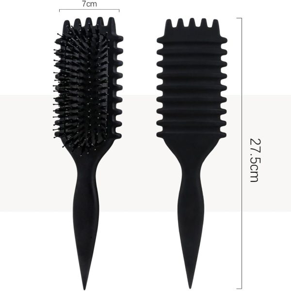 فرشاة تصفيف الشعر باونس كيرل ديفاين من اي سي في في - فرشاة شعر مجعد فاخرة، لفك تشابك الشعر الرطب والجاف، اداة اساسية لتشكيل وتجعيد الشعر (اللون: اخضر)